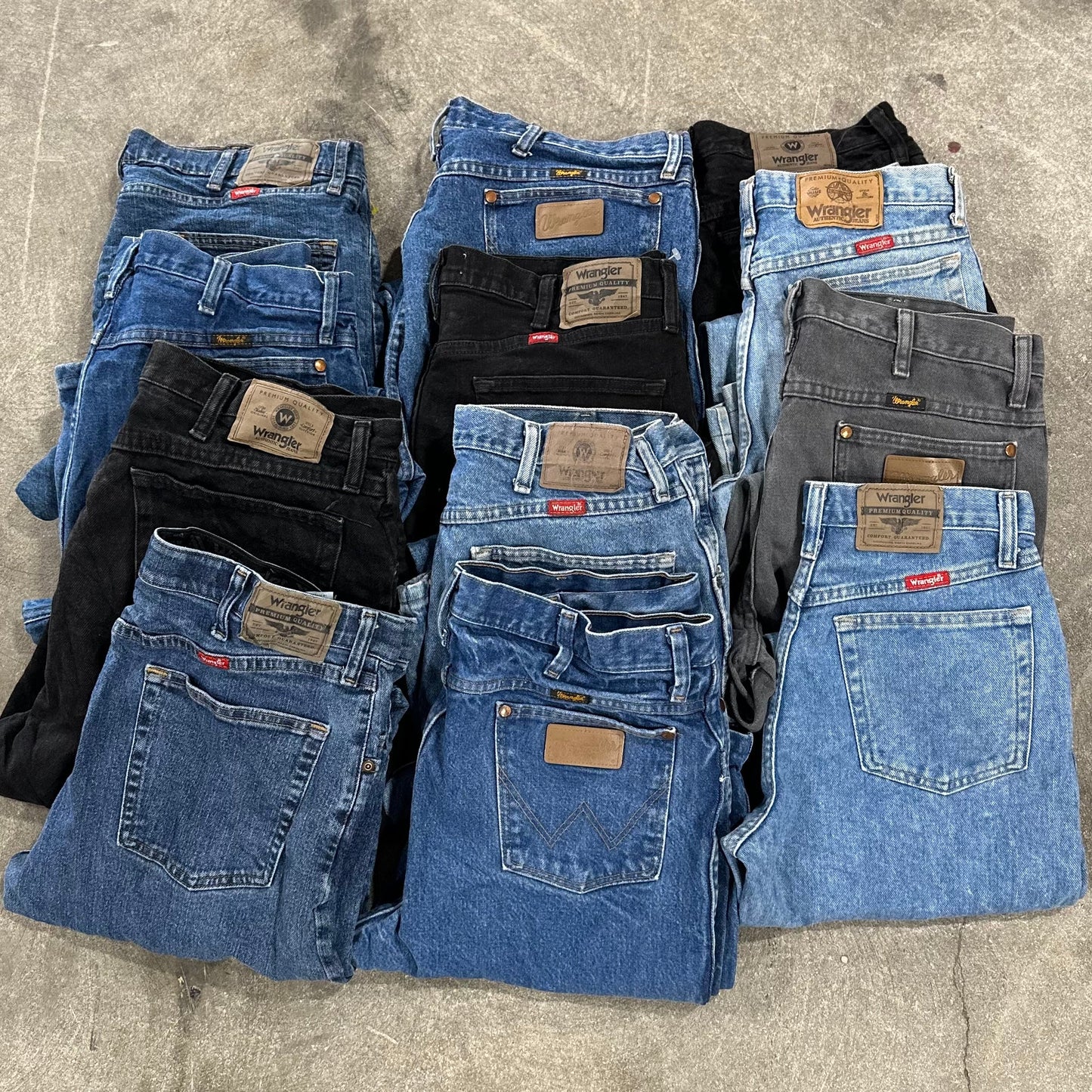 Wrangler Jeans 34" and Down Bale