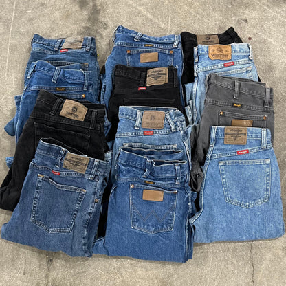 Wrangler Jeans 34" and Down Bale